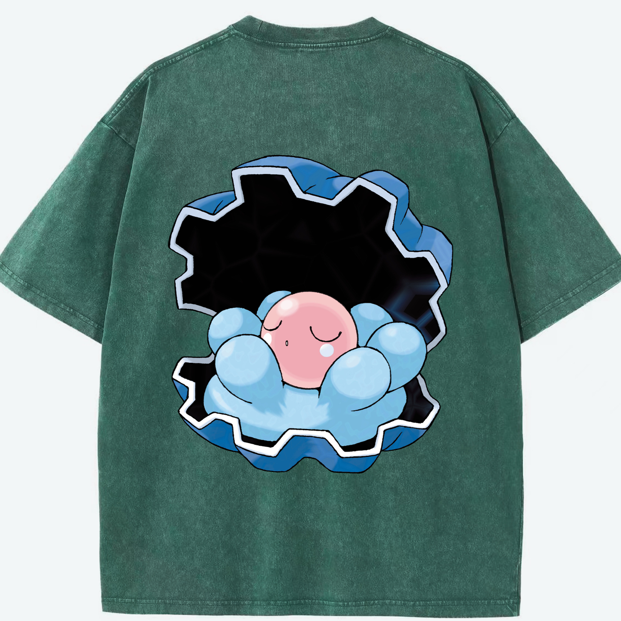 （画像用） ポケットモンスター Pokémon 綿100% ヴィンテージ風 半袖Tシャツ（背面プリント）